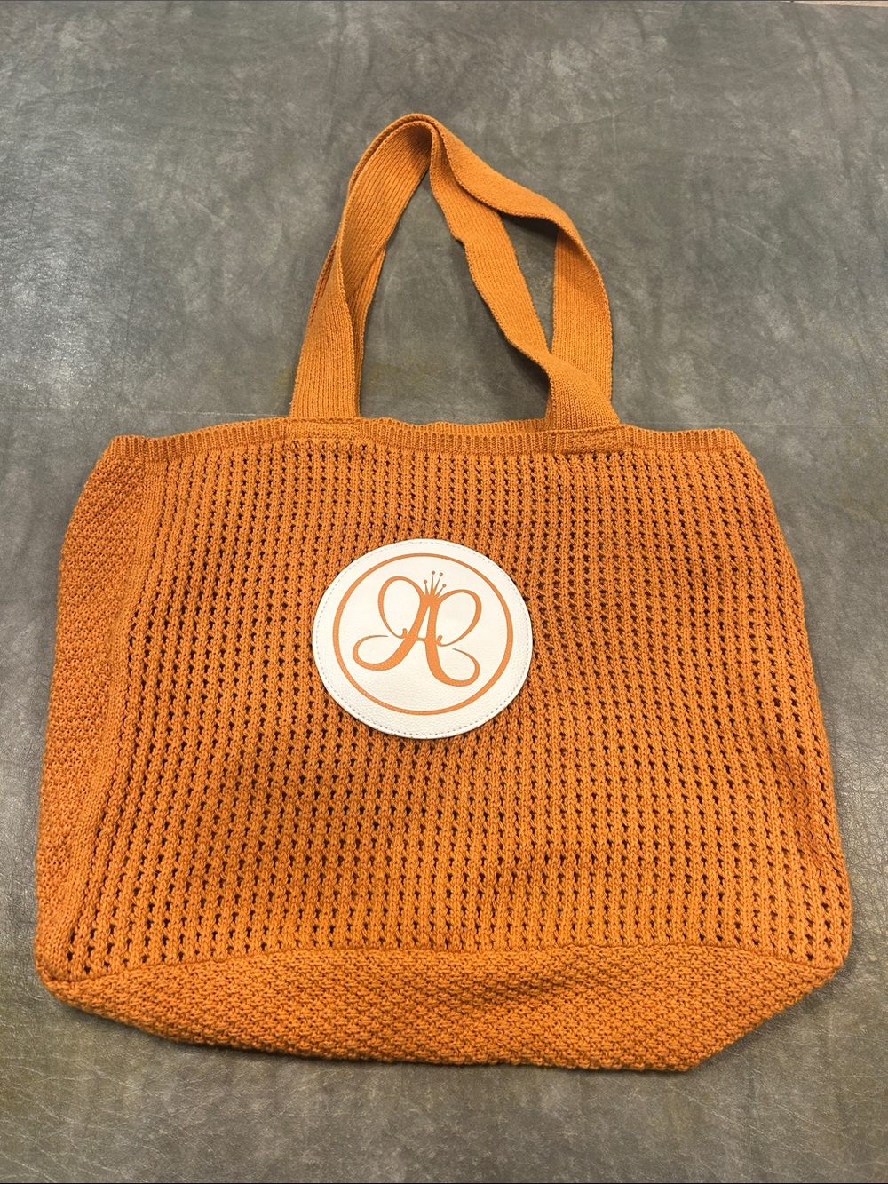 Anastasia Beverly Hills Knit Orange Beach Tote Bag Limited Edition HTF